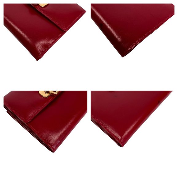 Authentic Salvatore Ferragamo Wallet Gancini Bifold Leather Vintage - Picture 8 of 12